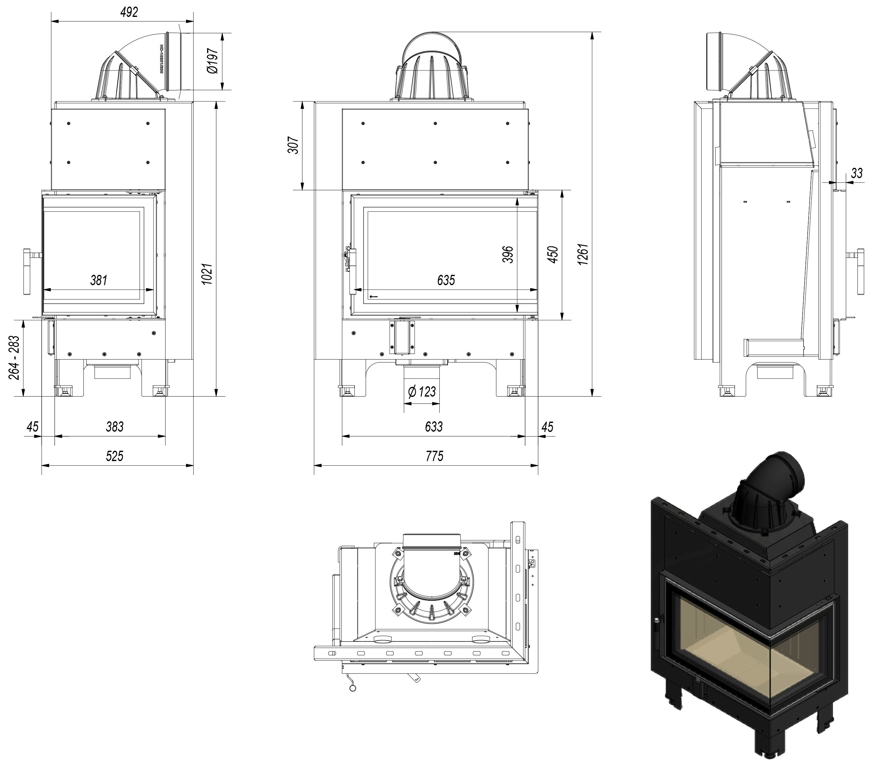 Rysunek techniczny MBM/P/BS/SG rysunek techniczny